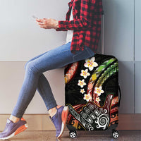Hawaii Shaka Sign Luggage Cover Fantastic Frangipani Reggae LT01 - Polynesian Pride