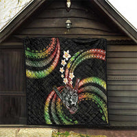 Hawaii Shaka Sign Quilt Fantastic Frangipani Reggae LT01 - Polynesian Pride