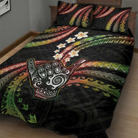 Hawaii Shaka Sign Quilt Bed Set Fantastic Frangipani Reggae LT01 - Polynesian Pride