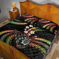 Hawaii Shaka Sign Quilt Bed Set Fantastic Frangipani Reggae LT01 - Polynesian Pride