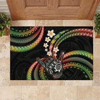 Hawaii Shaka Sign Rubber Doormat Fantastic Frangipani Reggae LT01 Reggae - Polynesian Pride