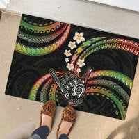 Hawaii Shaka Sign Rubber Doormat Fantastic Frangipani Reggae LT01 - Polynesian Pride