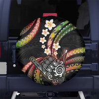 Hawaii Shaka Sign Spare Tire Cover Fantastic Frangipani Reggae LT01 No hole Reggae - Polynesian Pride