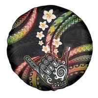 Hawaii Shaka Sign Spare Tire Cover Fantastic Frangipani Reggae LT01 - Polynesian Pride