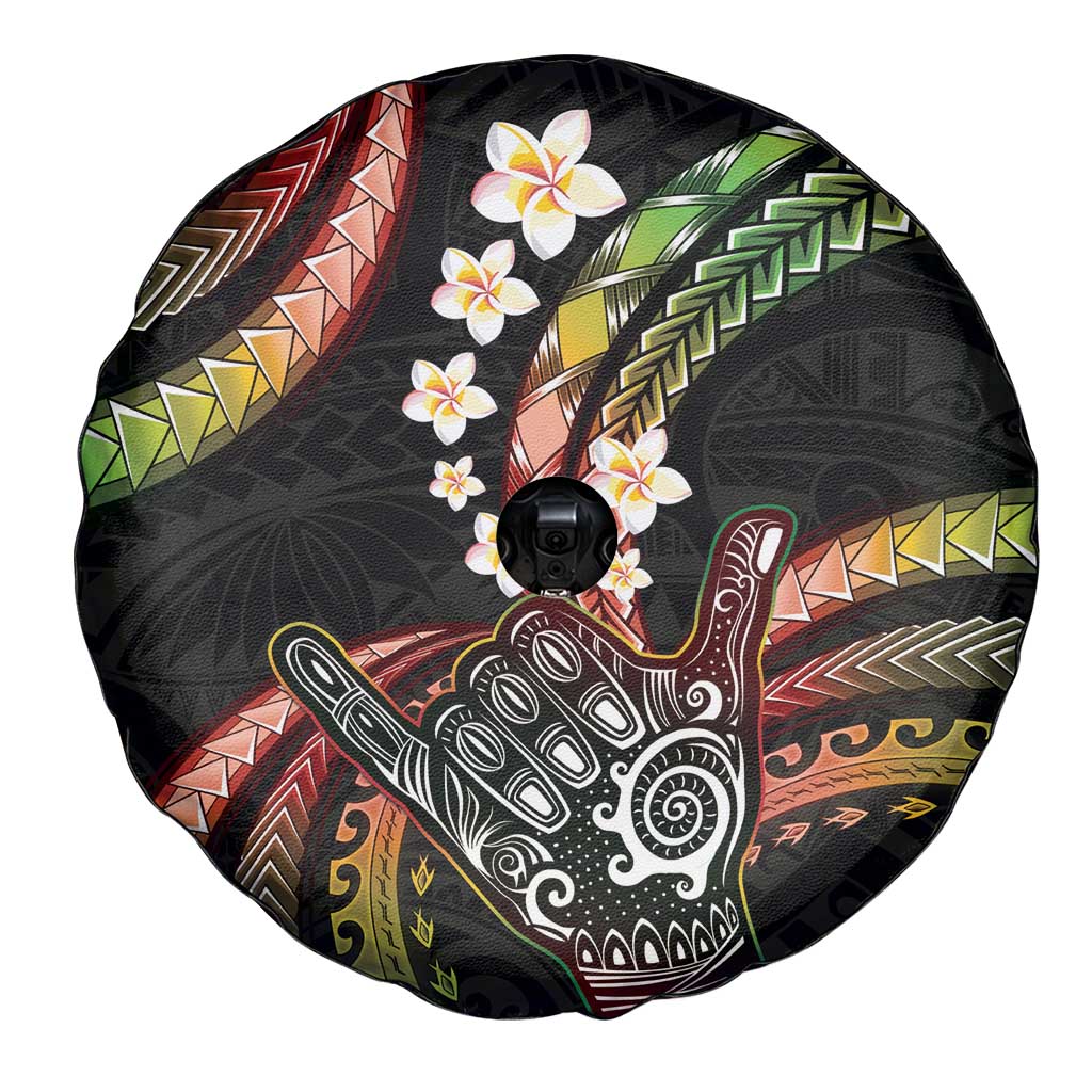 Hawaii Shaka Sign Spare Tire Cover Fantastic Frangipani Reggae LT01 - Polynesian Pride