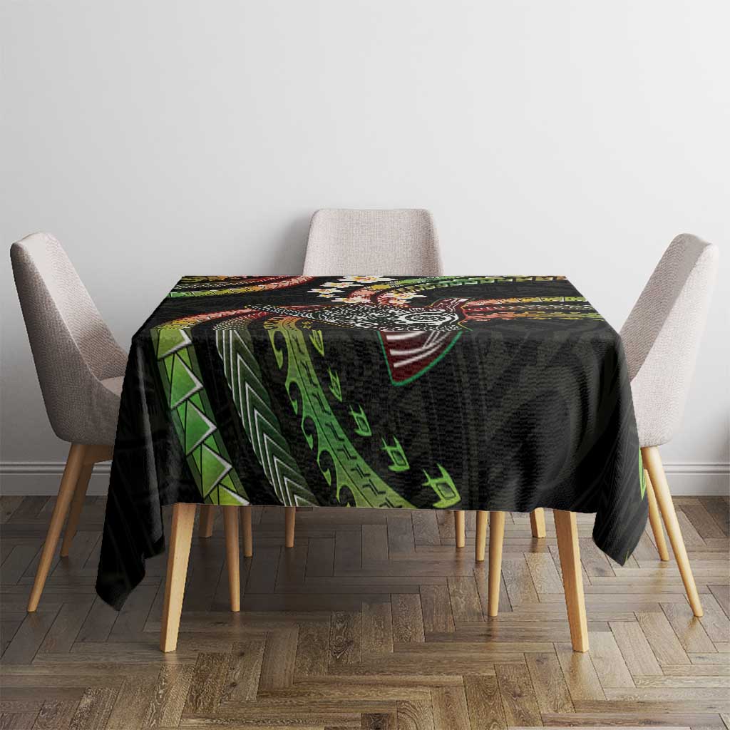 Hawaii Shaka Sign Tablecloth Fantastic Frangipani Reggae LT01 - Polynesian Pride