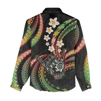 Hawaii Shaka Sign Women Casual Shirt Fantastic Frangipani Reggae LT01 - Polynesian Pride