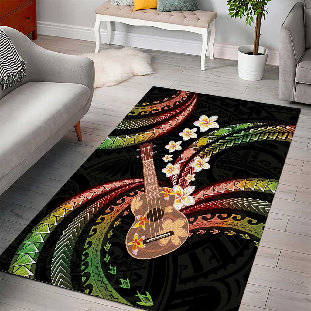 Hawaiian Ukulele Area Rug Jawaiian Fantastic Plumeria LT01 - Polynesian Pride