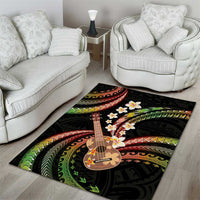 Hawaiian Ukulele Area Rug Jawaiian Fantastic Plumeria LT01 - Polynesian Pride