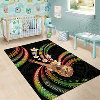 Hawaiian Ukulele Area Rug Jawaiian Fantastic Plumeria LT01 - Polynesian Pride