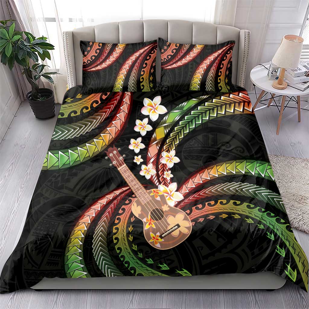 Hawaiian Ukulele Bedding Set Jawaiian Fantastic Plumeria LT01 - Polynesian Pride