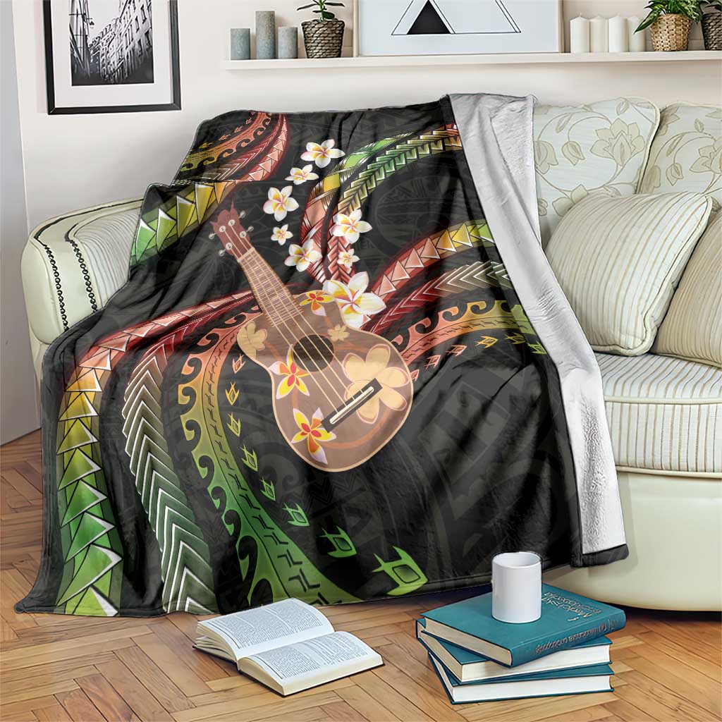 Hawaiian Ukulele Blanket Jawaiian Fantastic Plumeria LT01 Reggae - Polynesian Pride