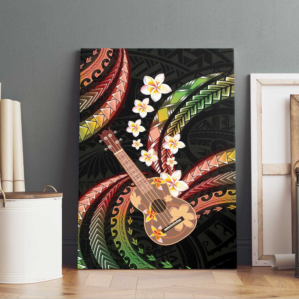 Hawaiian Ukulele Canvas Wall Art Jawaiian Fantastic Plumeria LT01 - Polynesian Pride