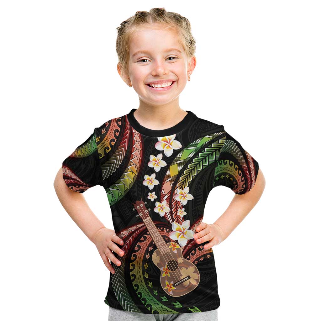 Hawaiian Ukulele Kid T Shirt Jawaiian Fantastic Plumeria LT01 Reggae - Polynesian Pride