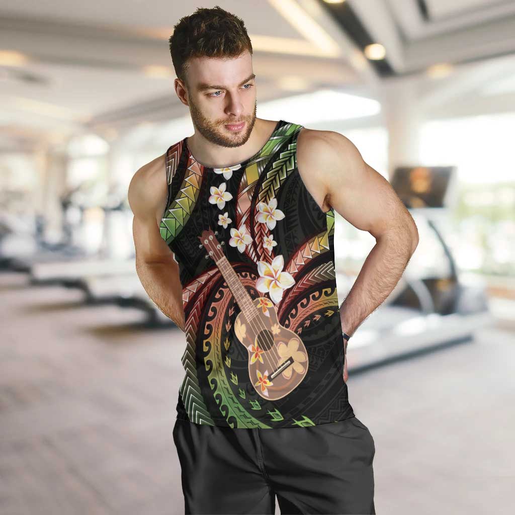 Hawaiian Ukulele Men Tank Top Jawaiian Fantastic Plumeria LT01 Reggae - Polynesian Pride