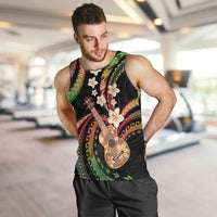 Hawaiian Ukulele Men Tank Top Jawaiian Fantastic Plumeria LT01 Reggae - Polynesian Pride