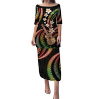 Hawaiian Ukulele Puletasi Jawaiian Fantastic Plumeria LT01 Long Dress Reggae - Polynesian Pride