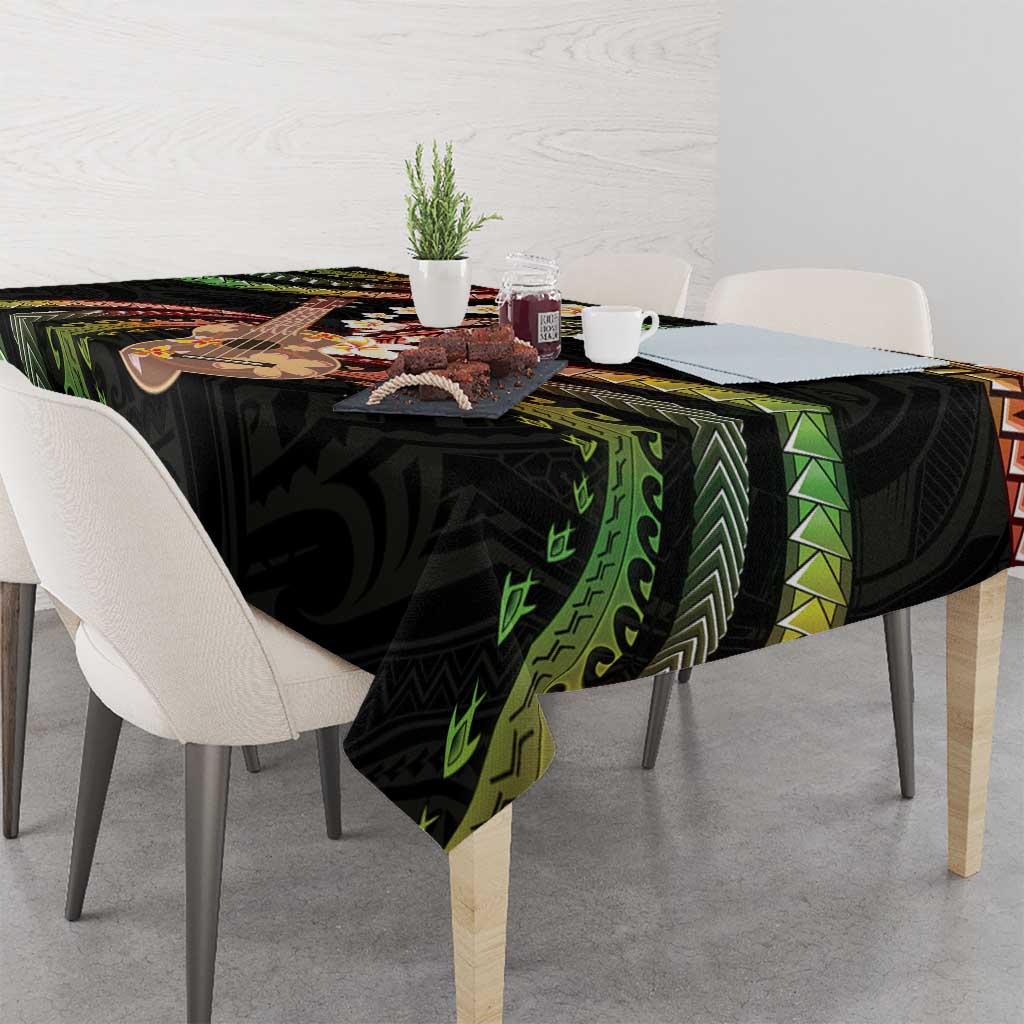 Hawaiian Ukulele Tablecloth Jawaiian Fantastic Plumeria LT01 - Polynesian Pride