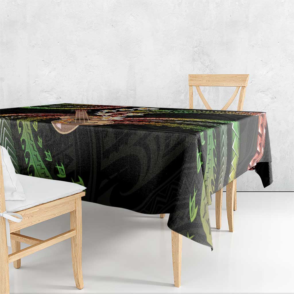 Hawaiian Ukulele Tablecloth Jawaiian Fantastic Plumeria LT01 - Polynesian Pride