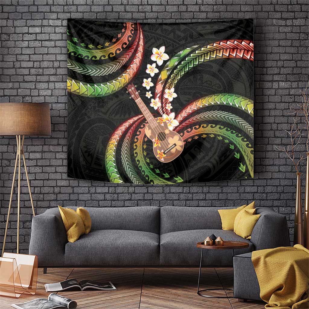 Hawaiian Ukulele Tapestry Jawaiian Fantastic Plumeria LT01 Reggae - Polynesian Pride