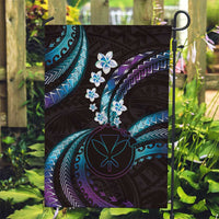 Hawaii Map Kanaka Maoli Garden Flag Fantastic Frangipani Amethyst Gradient LT01 Garden Flag Purple - Polynesian Pride
