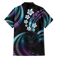 Hawaii Map Kanaka Maoli Hawaiian Shirt Fantastic Frangipani Amethyst Gradient LT01 - Polynesian Pride