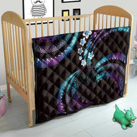 Hawaii Map Kanaka Maoli Quilt Fantastic Frangipani Amethyst Gradient LT01 - Polynesian Pride