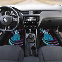 Hawaii King Kamehameha Car Mats Fantastic Plumeria Amethyst Gradient LT01 Set 2pcs - Front Purple - Polynesian Pride