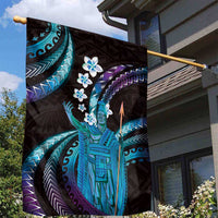 Hawaii King Kamehameha Garden Flag Fantastic Plumeria Amethyst Gradient LT01 - Polynesian Pride