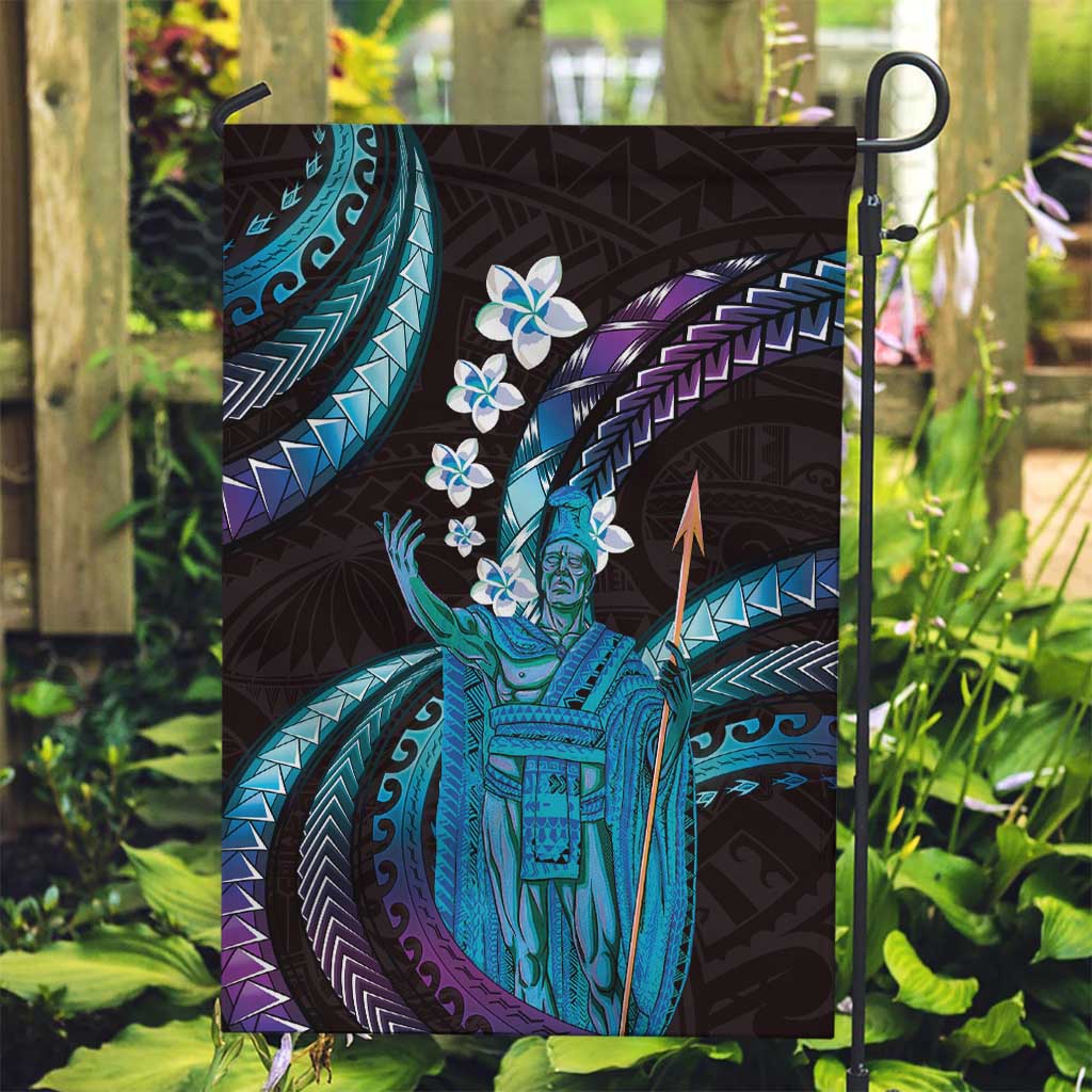Hawaii King Kamehameha Garden Flag Fantastic Plumeria Amethyst Gradient LT01 Garden Flag Purple - Polynesian Pride