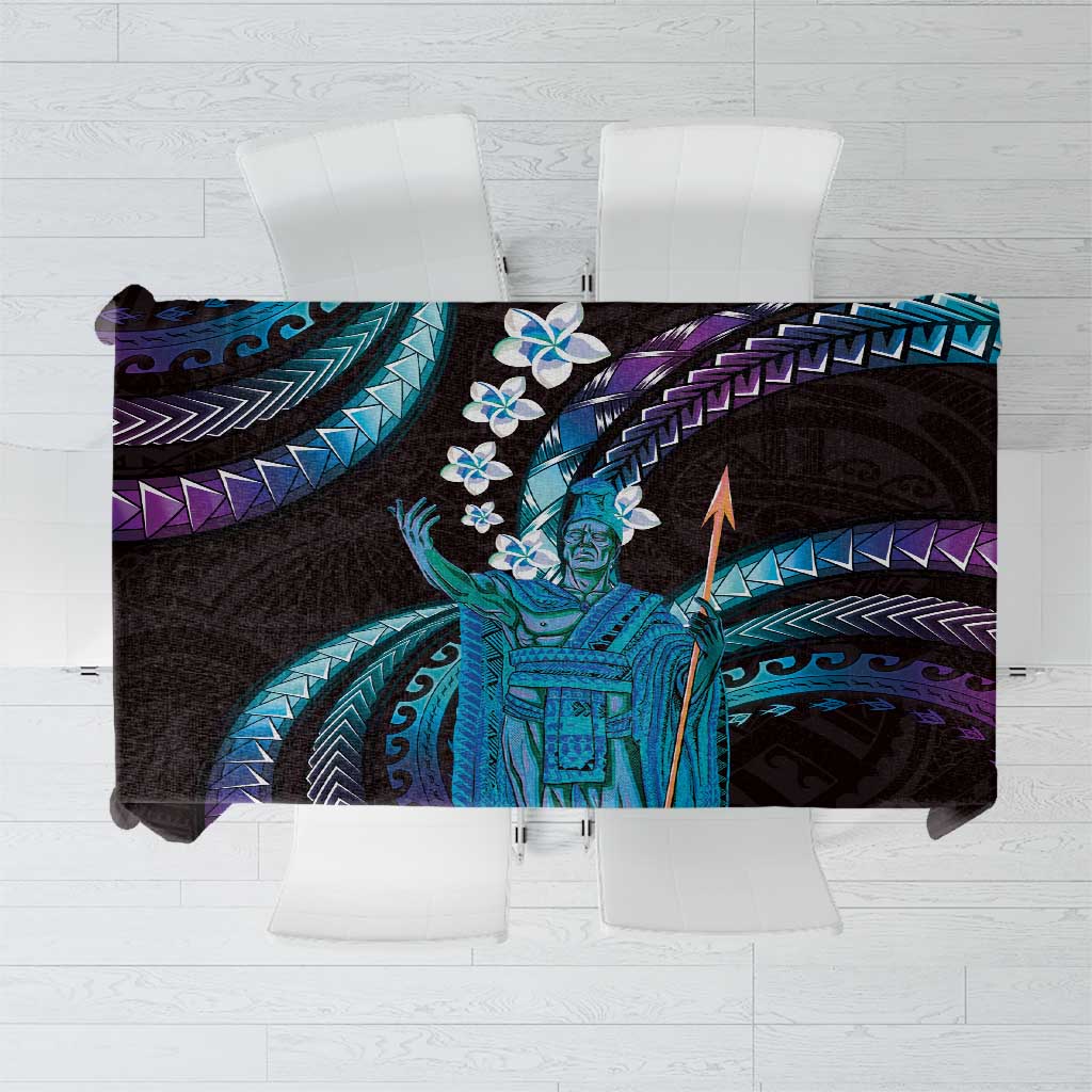 Hawaii King Kamehameha Tablecloth Fantastic Plumeria Amethyst Gradient LT01 Purple - Polynesian Pride