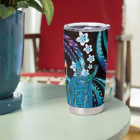 Hawaii King Kamehameha Tumbler Cup Fantastic Plumeria Amethyst Gradient LT01 - Polynesian Pride