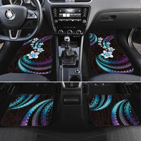 Hawaii Plumeria Car Mats Amethyst Gradient Polynesian Pattern LT01 Set 4pcs Purple - Polynesian Pride