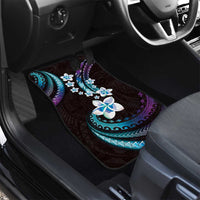 Hawaii Plumeria Car Mats Amethyst Gradient Polynesian Pattern LT01 - Polynesian Pride
