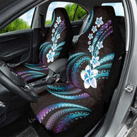 Hawaii Plumeria Car Seat Cover Amethyst Gradient Polynesian Pattern LT01 - Polynesian Pride