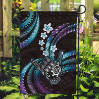 Hawaii Shaka Sign Garden Flag Fantastic Frangipani Amethyst Gradient LT01 Garden Flag Purple - Polynesian Pride
