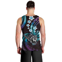 Hawaii Shaka Sign Men Tank Top Fantastic Frangipani Amethyst Gradient LT01 - Polynesian Pride