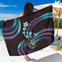 Hawaii Shaka Sign Sarong Fantastic Frangipani Amethyst Gradient LT01 One Size 44 x 66 inches Purple - Polynesian Pride