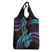 Hawaiian Ukulele Grocery Bag Amethyst Gradient Fantastic Plumeria LT01 - Polynesian Pride