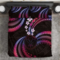 Hawaii Map Kanaka Maoli Bedding Set Fantastic Frangipani Sweet Dream LT01 Pink - Polynesian Pride