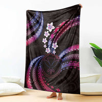 Hawaii Map Kanaka Maoli Blanket Fantastic Frangipani Sweet Dream LT01 - Polynesian Pride