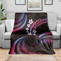 Hawaii Map Kanaka Maoli Blanket Fantastic Frangipani Sweet Dream LT01 - Polynesian Pride