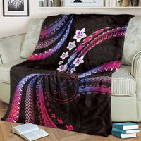 Hawaii Map Kanaka Maoli Blanket Fantastic Frangipani Sweet Dream LT01 - Polynesian Pride