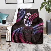 Hawaii Map Kanaka Maoli Blanket Fantastic Frangipani Sweet Dream LT01 - Polynesian Pride
