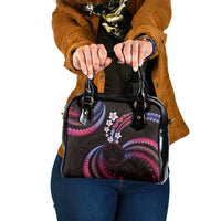 Hawaii Map Kanaka Maoli Shoulder Handbag Fantastic Frangipani Sweet Dream LT01 One Size Pink - Polynesian Pride
