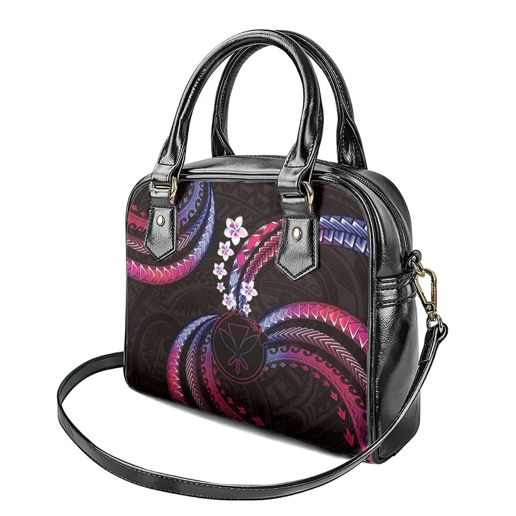 Hawaii Map Kanaka Maoli Shoulder Handbag Fantastic Frangipani Sweet Dream LT01 - Polynesian Pride