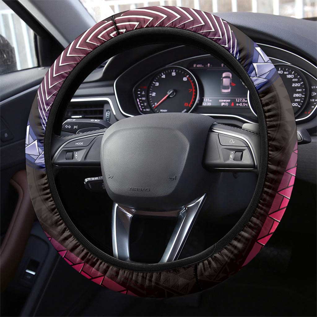 Hawaii Map Kanaka Maoli Steering Wheel Cover Fantastic Frangipani Sweet Dream LT01 - Polynesian Pride