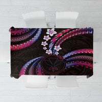 Hawaii Map Kanaka Maoli Tablecloth Fantastic Frangipani Sweet Dream LT01 Pink - Polynesian Pride