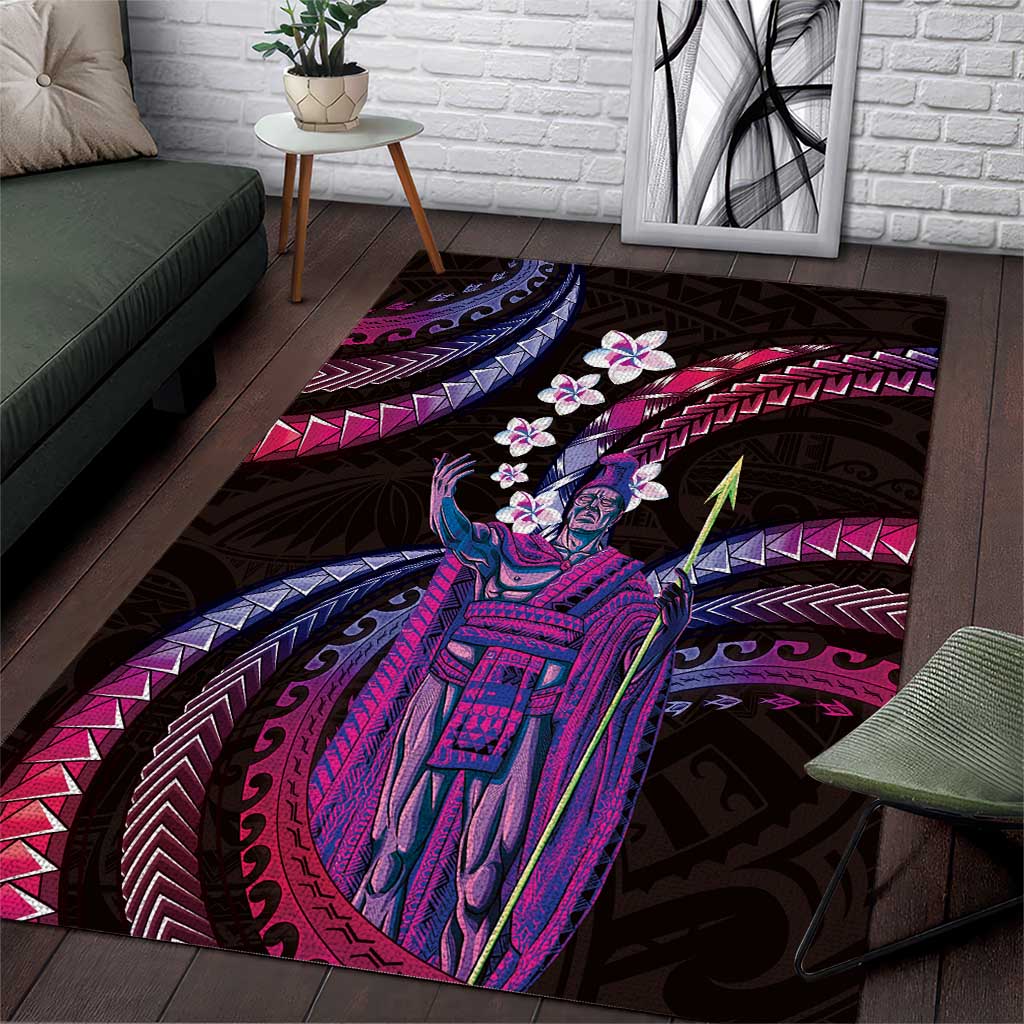 Hawaii King Kamehameha Area Rug Fantastic Plumeria Sweet Vibes LT01 Pink - Polynesian Pride