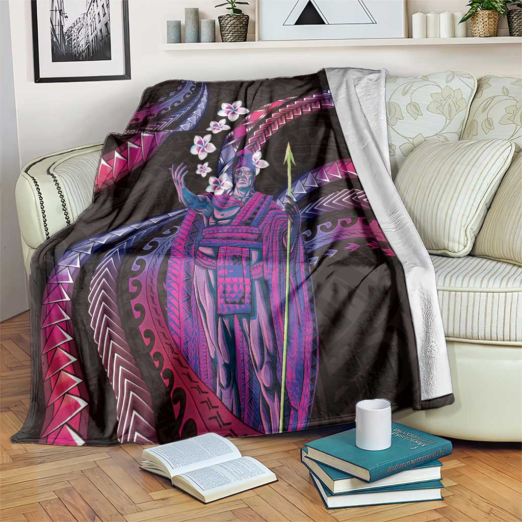 Hawaii King Kamehameha Blanket Fantastic Plumeria Sweet Vibes LT01 Pink - Polynesian Pride